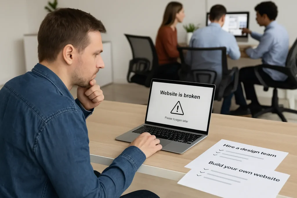 Building Your Own Website vs. Hiring Web Designers