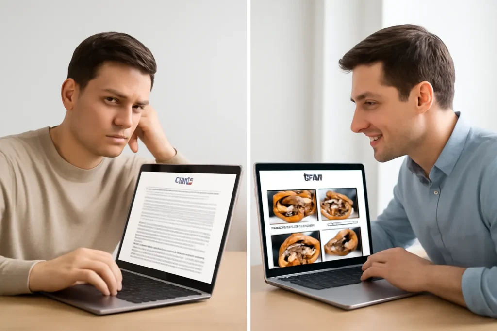 Visual content outperforms text every time