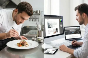 How Does Food Plating Mirror Web Design Principles?