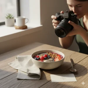 Organic Food Blogger Creating a Visually Consistent Feed