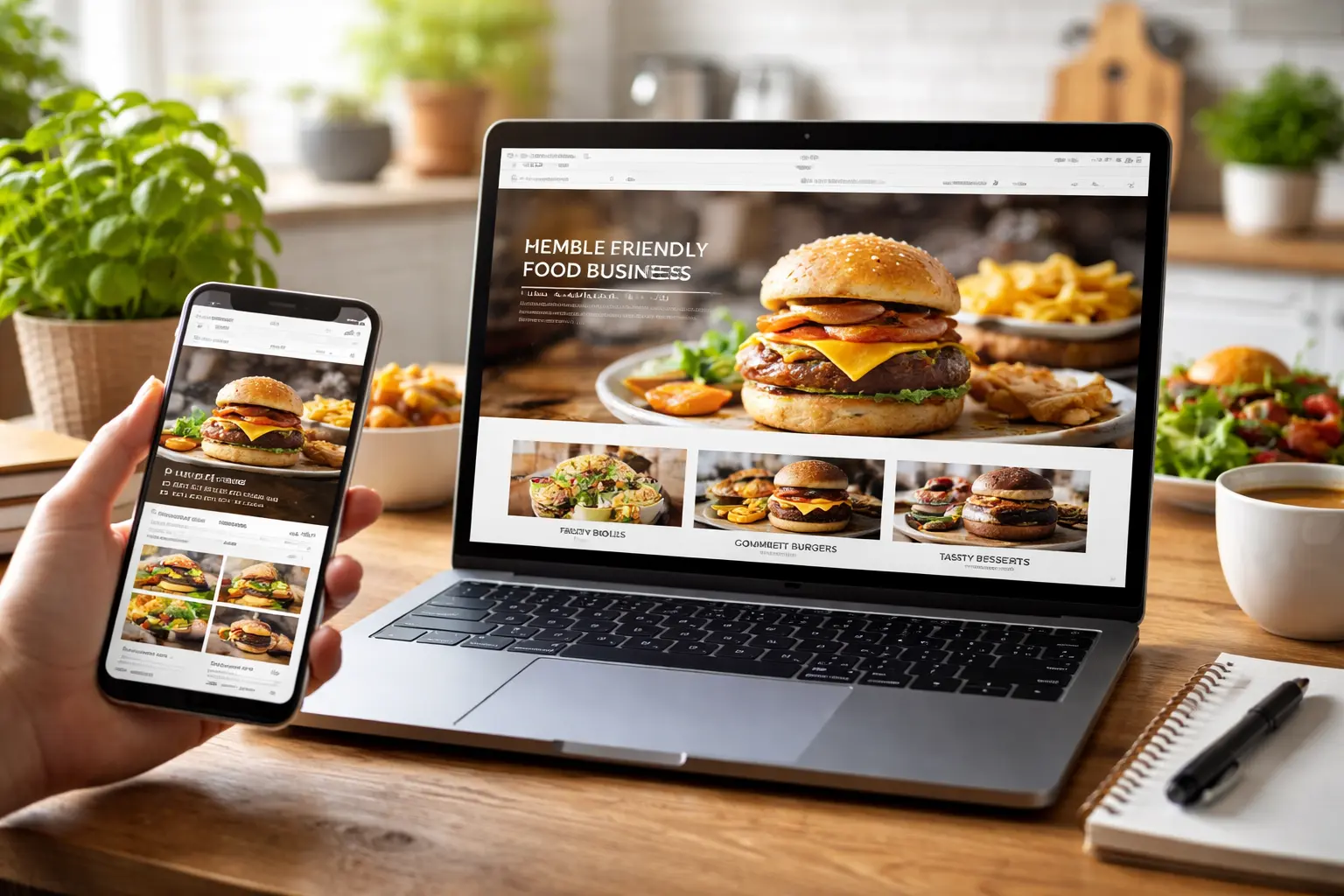 Mobile-Friendly Website for a Food Business